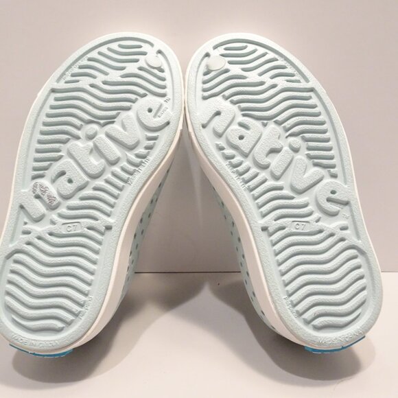 NWT Native Jefferson Skip Blue Shell White Water Play Shoes Size C 7 - Picture 7 of 7